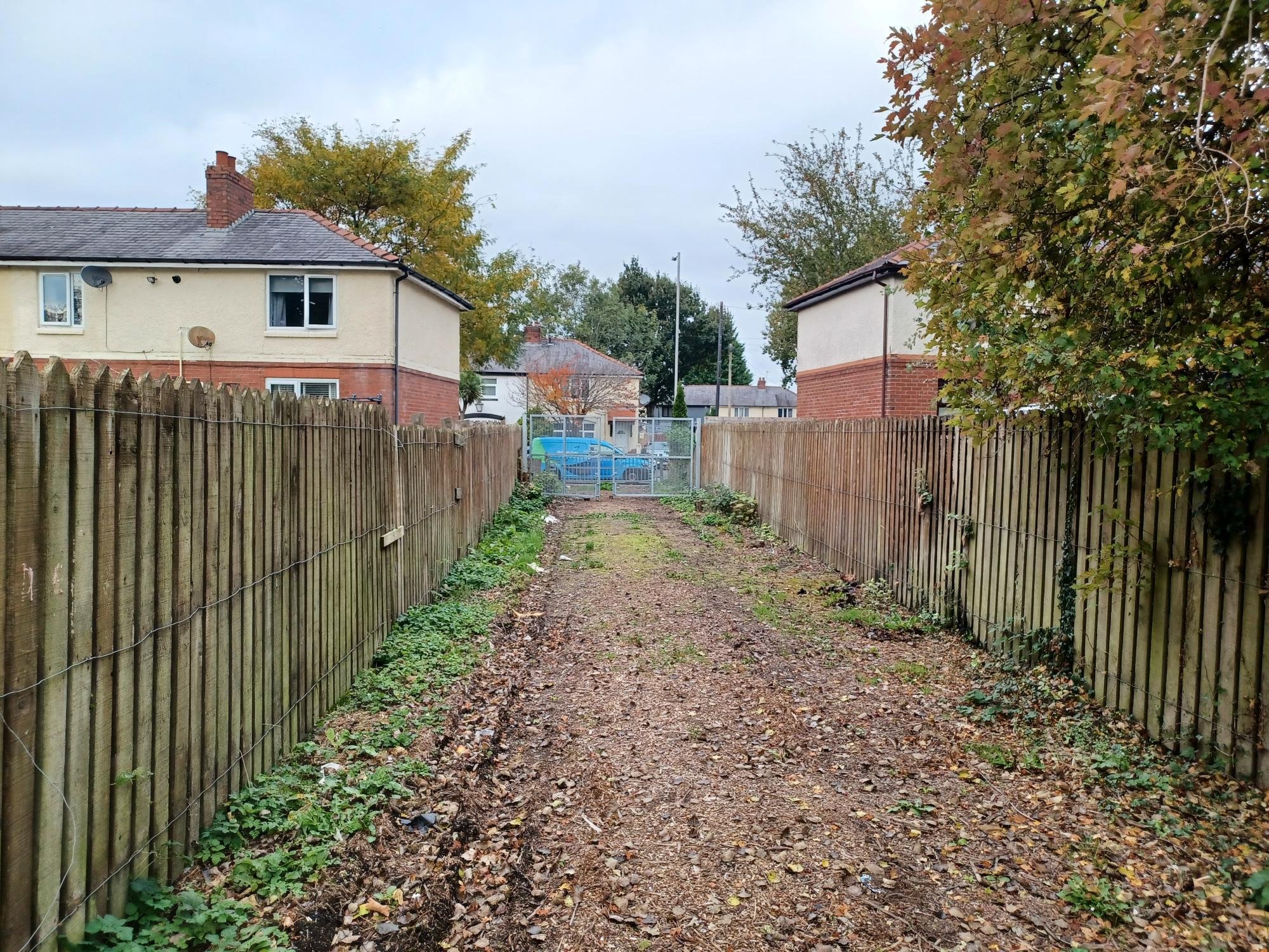 The now clear area of land