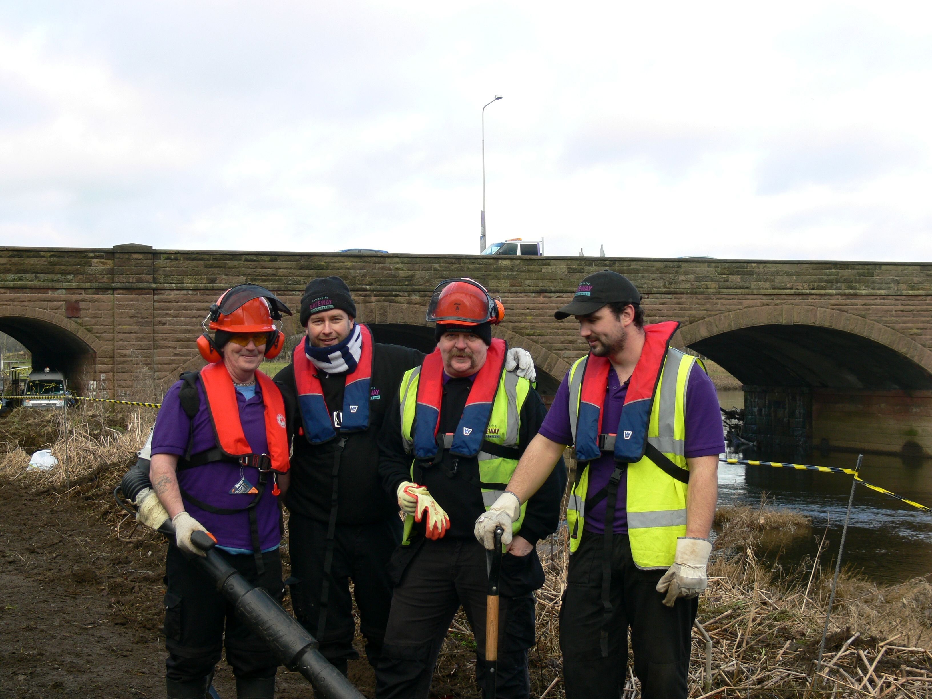 4 CGA operatives clearing the Guild Wheel 2011