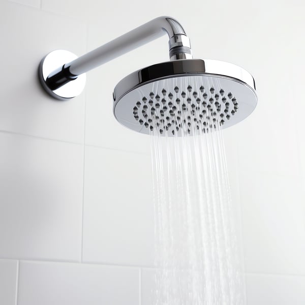 Shower head with running water