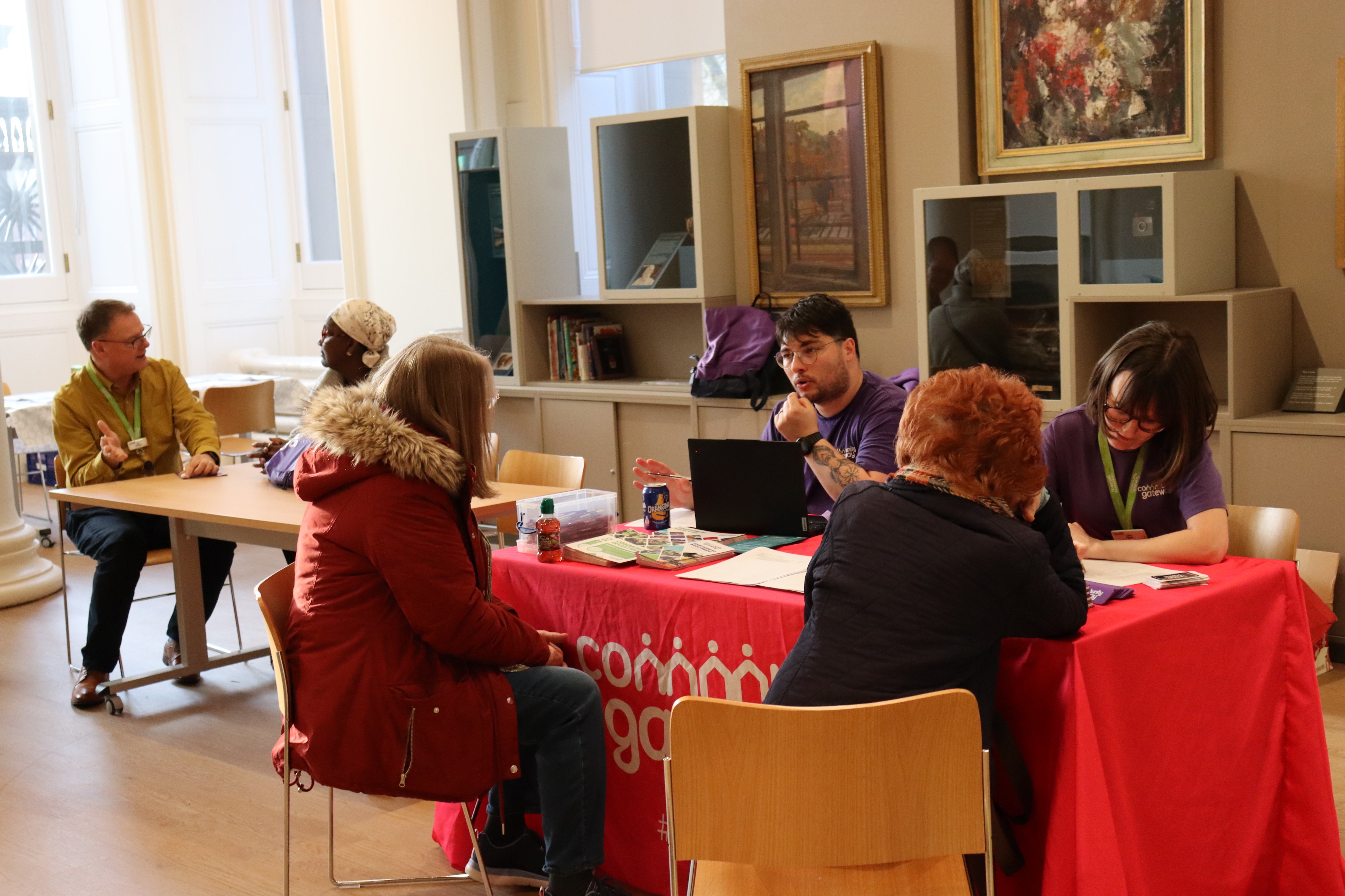 Tenants and colleagues talking