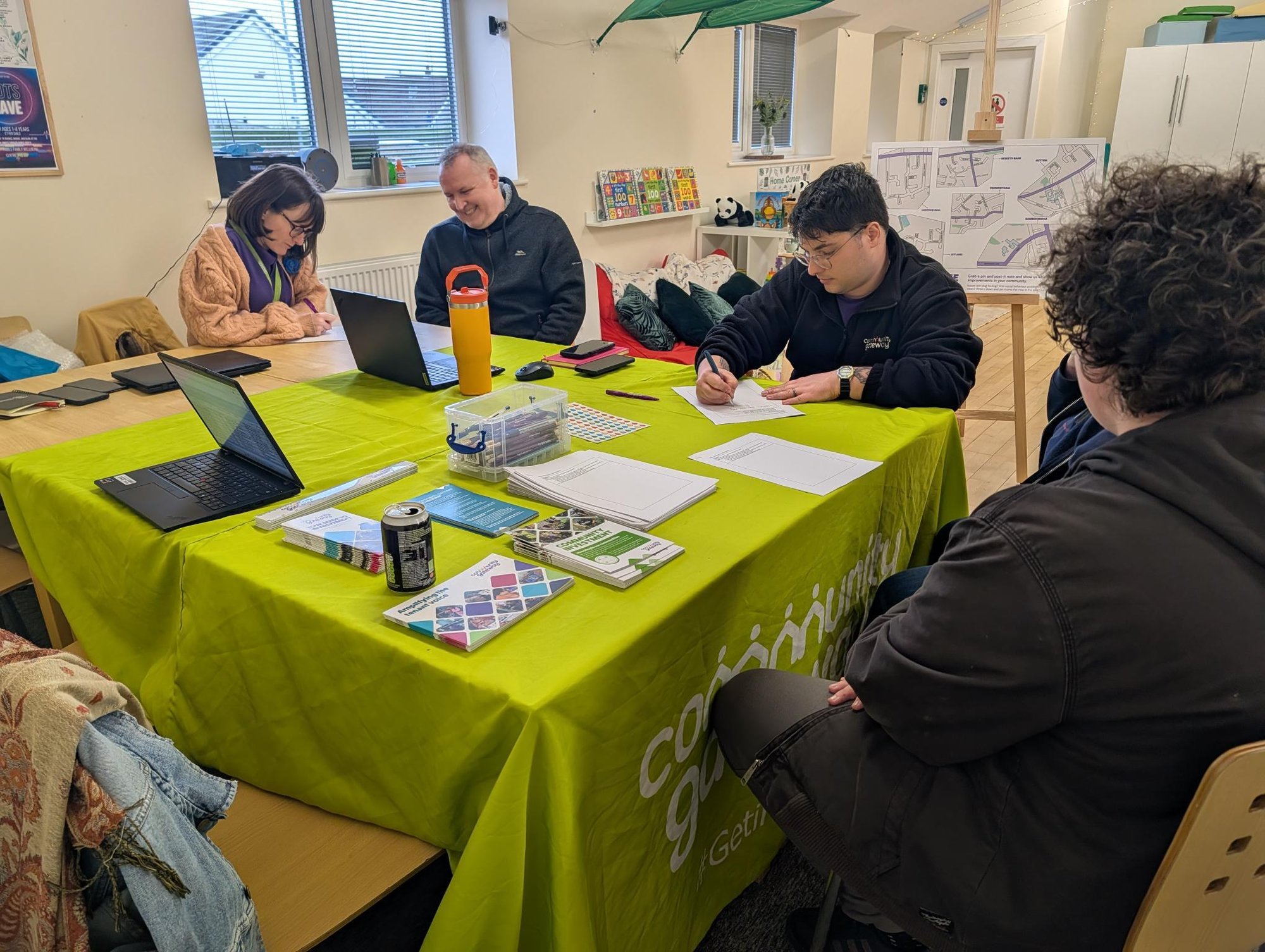 Tenant consultations at the event.