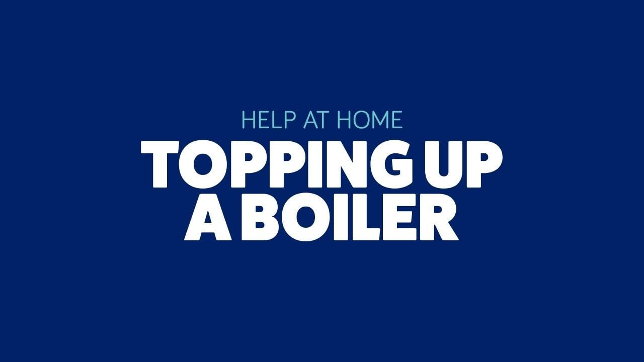 Topping up a boiler