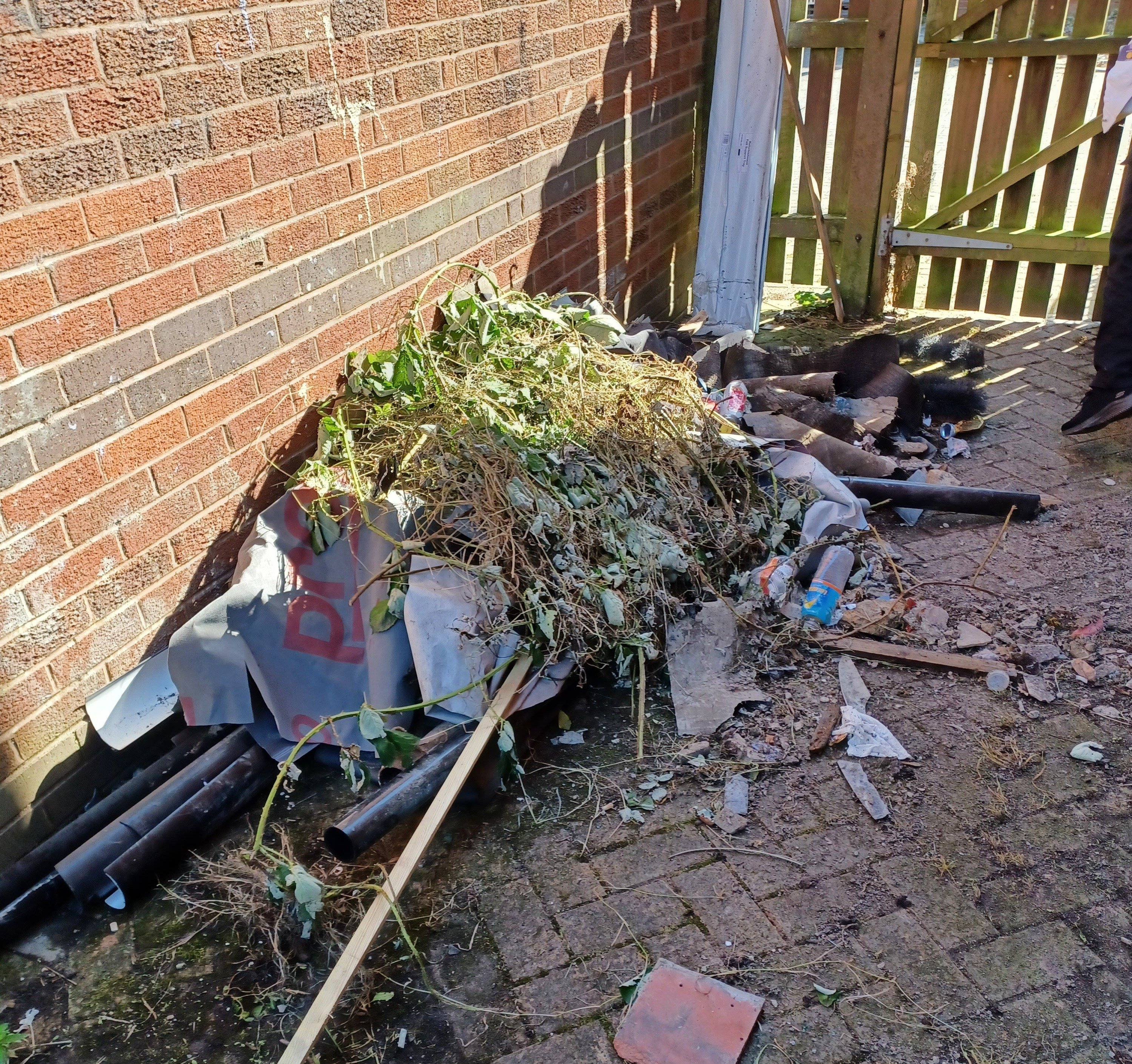 Fly tipping in communal areas