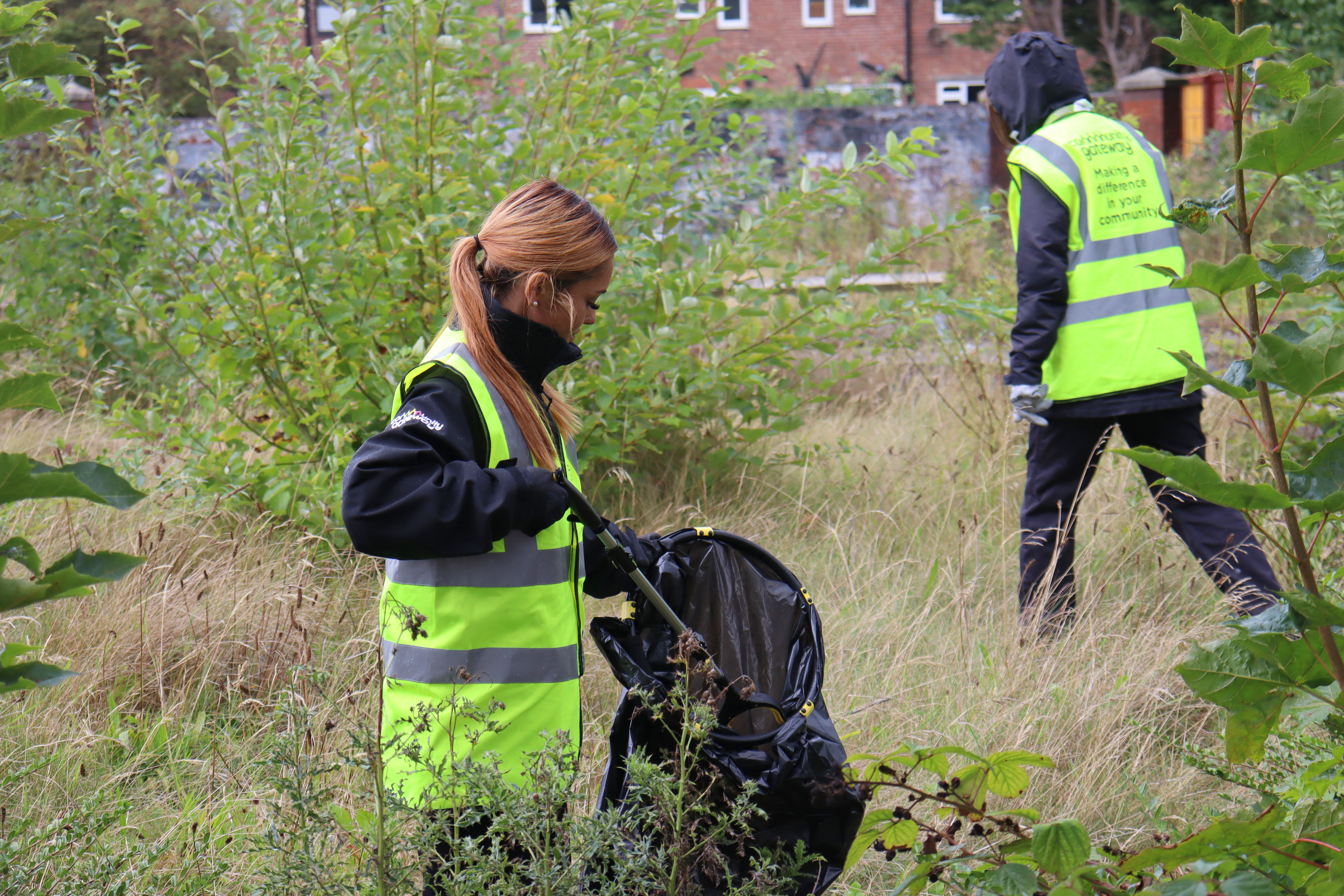 CGA staff members litter picking