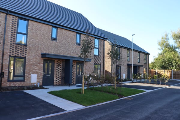 Picture of the new homes on Savick