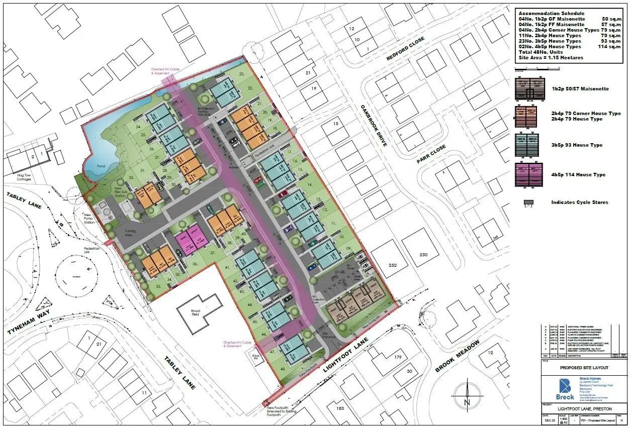 Site Plan for Lightfoot Lane Small