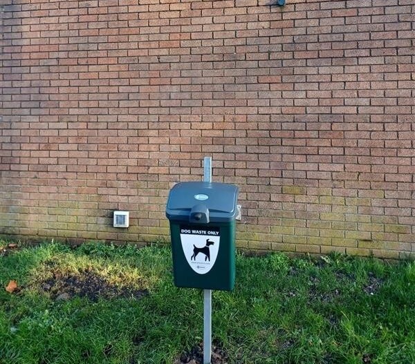 A dog foul bin