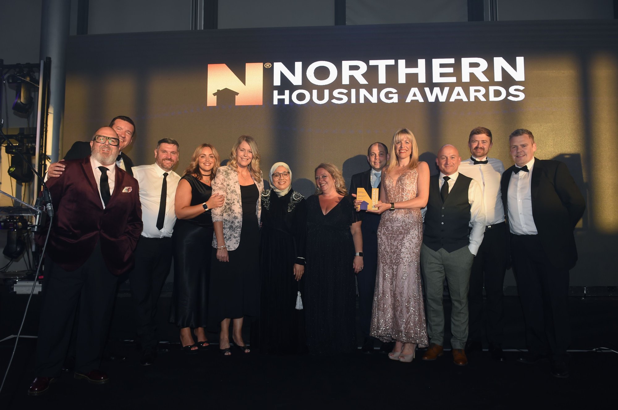 Image of the team winning the award