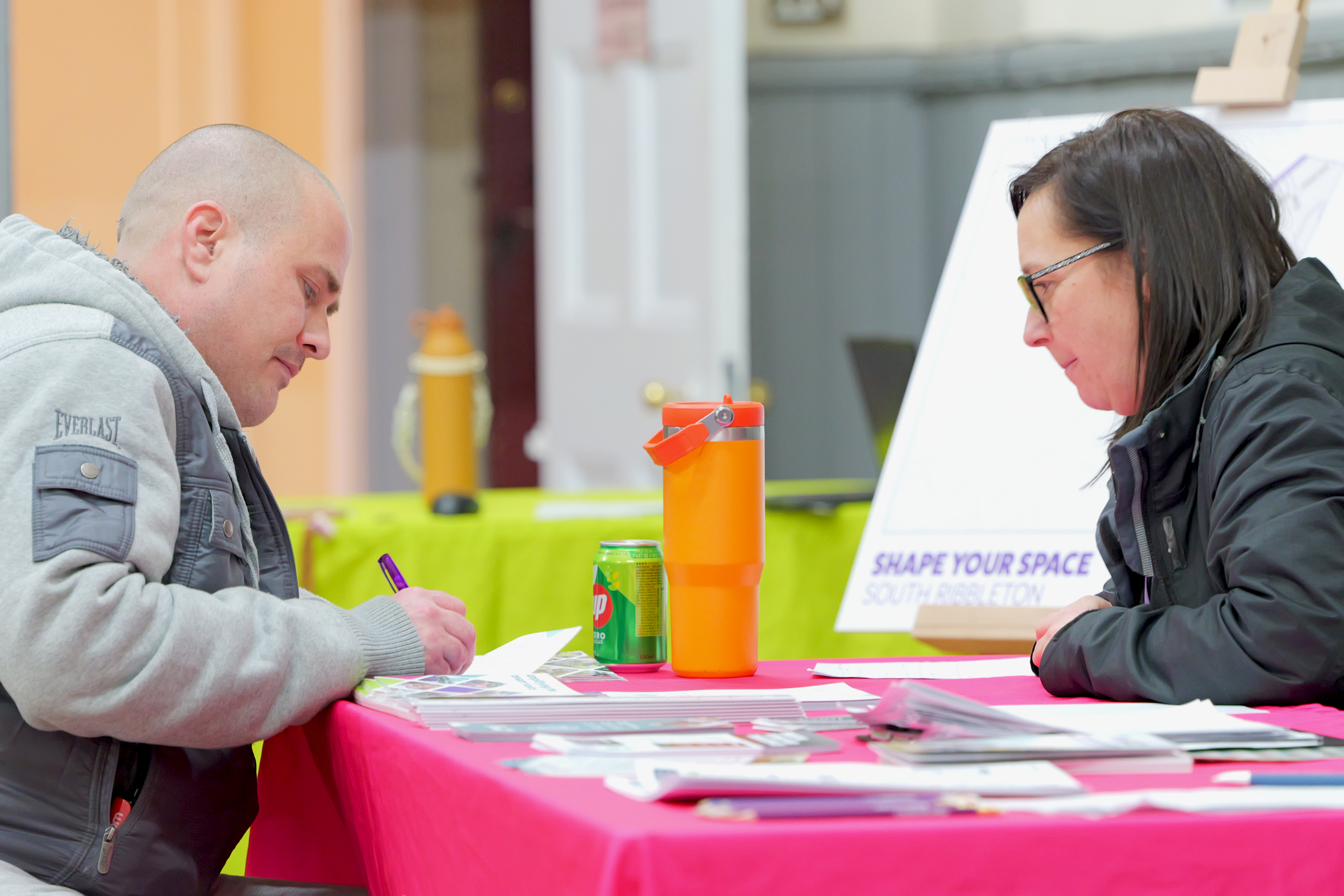 A tenant consultation at our Shape Your Space event