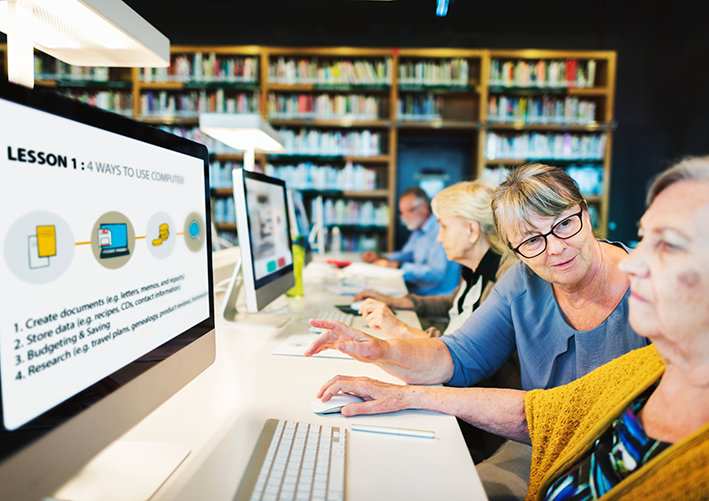 library comptuer PNG